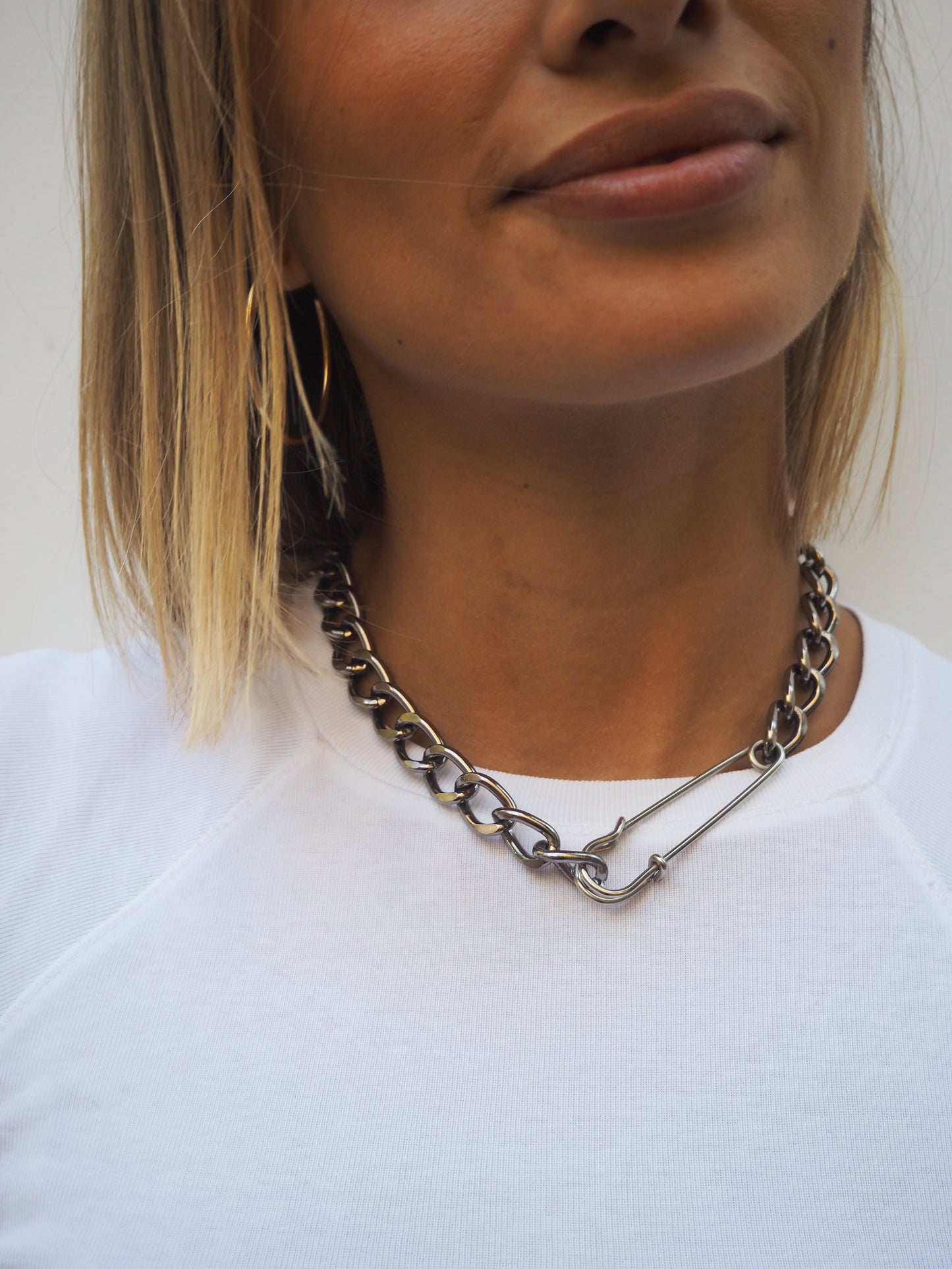 SAFETY PIN NECKLACE