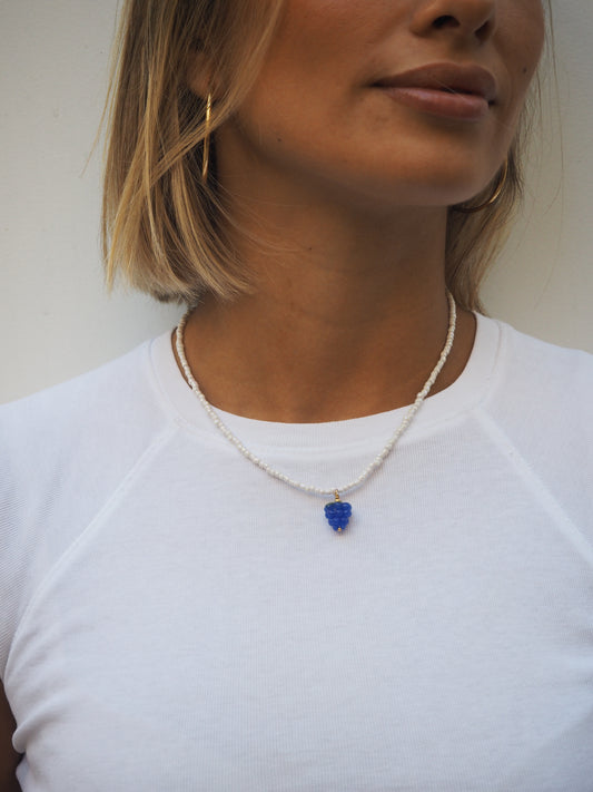 COLLAR FRAMBUESA AZUL