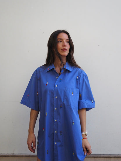 VESTIDO CELESTE