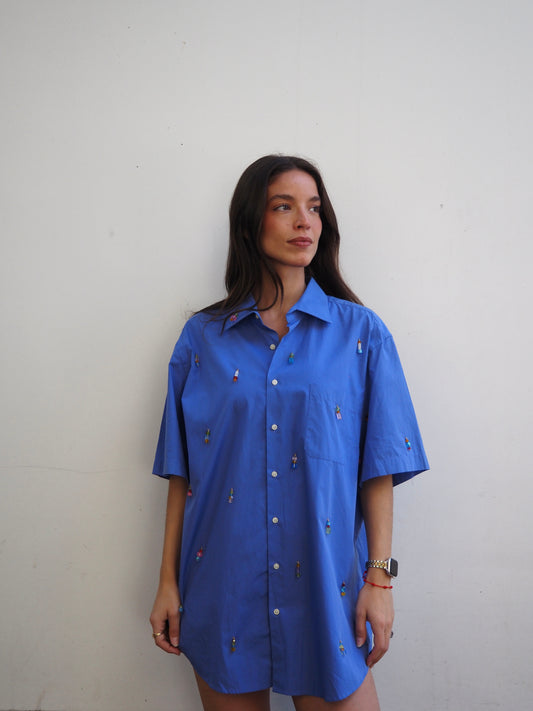 VESTIDO CELESTE