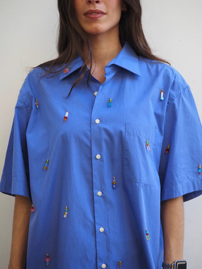 VESTIDO CELESTE
